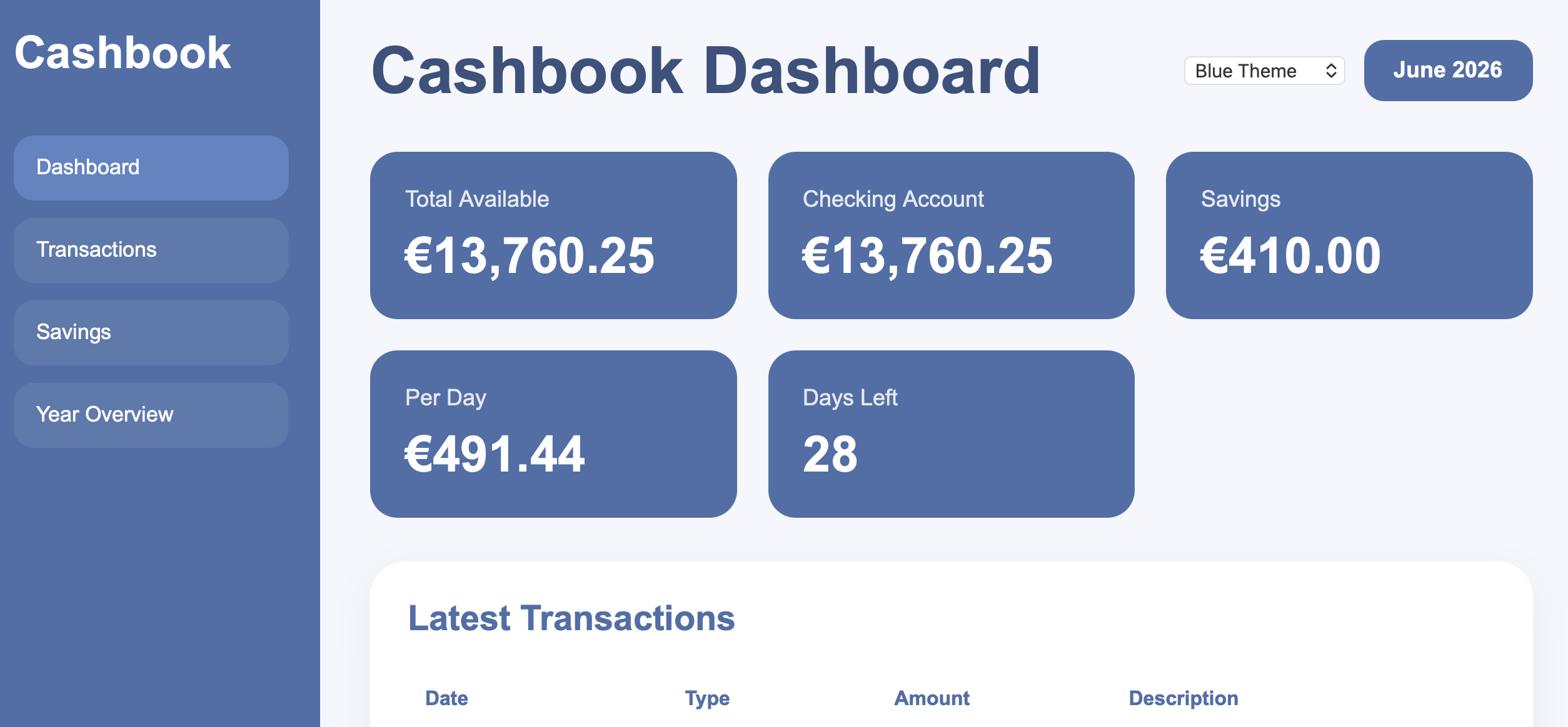 Cashbook