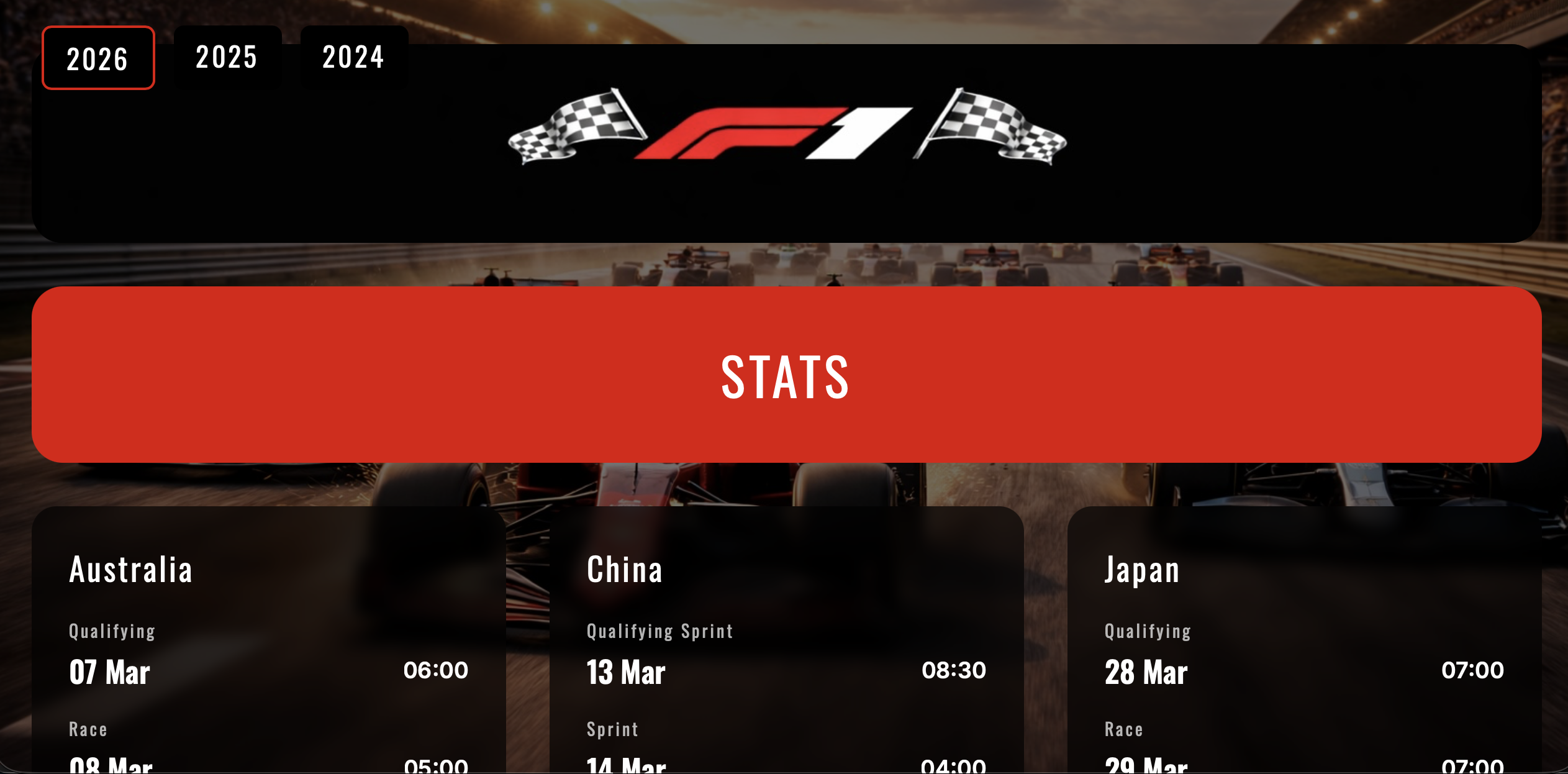 F1 Website